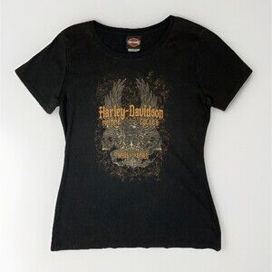 Harley Davidson Women’s Black Short Sleeve Graphic Tee M